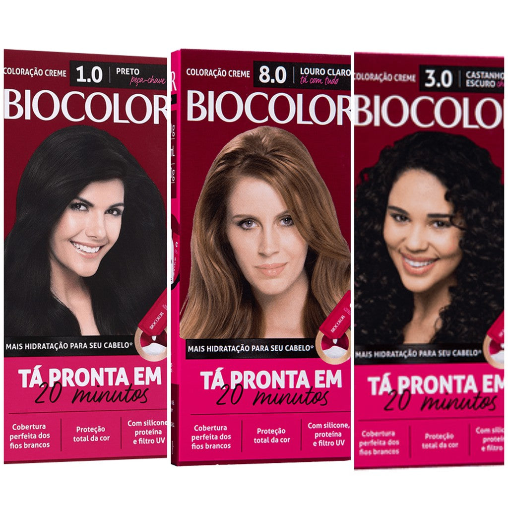 Tinta de Cabelo Biocolor Kit - 1 Unidade - Cores: Oferta!
